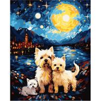 Opakowanie Malowanie po numerach 40x50 Pieski