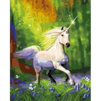 Opakowanie Malowanie po numerach - Biały jednorożec 40x50cm