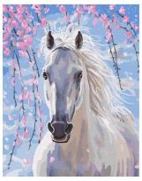 Opakowanie Malowanie po numerach - Biały koń 40x50cm