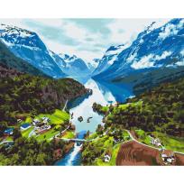 Opakowanie Malowanie po numerach BRUSHME 40x50 cm Alpy