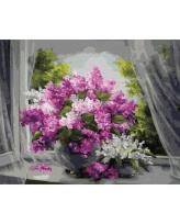 Opakowanie Malowanie po numerach - Bukiet lilaka 40x50cm