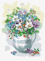 Opakowanie Malowanie po numerach - Bukiet z poziomkami 30x40