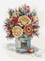 Opakowanie Malowanie po numerach - Bukiet żółtych róż 30x40cm