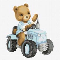 Opakowanie Malowanie po numerach - Ciężko pracujący 30x30cm