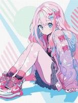 Opakowanie Malowanie po numerach - Czarująca dziewczyna 30x40