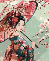 Opakowanie Malowanie po numerach - Dama w kimonie 40x50cm