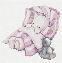 Opakowanie Malowanie po numerach - Dobranoc króliczku 30x30