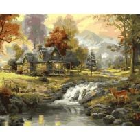 Opakowanie Malowanie po numerach - Dom przy górskim.. 40x50cm