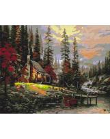 Opakowanie Malowanie po numerach - Dom w lesie 40x50cm