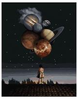 Opakowanie Malowanie po numerach-Dziewczyna patrząca.. 40x50