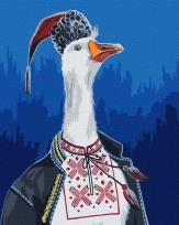 Opakowanie Malowanie po numerach - Gęś w haftowanej 40x50cm