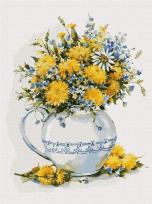 Opakowanie Malowanie po numerach - Jasne mlecze 30x40