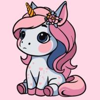 Opakowanie Malowanie po numerach - Jednorożec 25x25cm