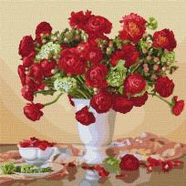 Opakowanie Malowanie po numerach - Karmazynowy bukiet 50x50cm