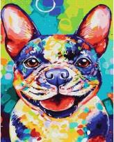 Opakowanie Malowanie po numerach - Kolorowy mops 40x50cm