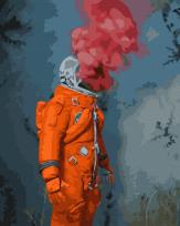 Opakowanie Malowanie po numerach - Kosmiczny bohater 40x50cm