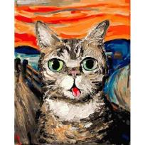 Opakowanie Malowanie po numerach - Kot Munka 40x50cm