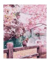 Opakowanie Malowanie po numerach - Kot w sakurze 40x50cm