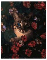 Opakowanie Malowanie po numerach - Kotek w doniczce 40x50