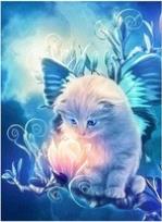 Opakowanie Malowanie po numerach Kotek z kwiatkiem