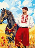 Opakowanie Malowanie po numerach - Kozak na polu 30x40cm