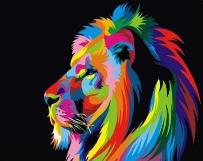 Opakowanie Malowanie po numerach - Król zwierząt 40x50cm