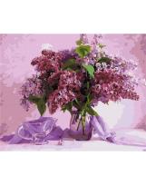 Opakowanie Malowanie po numerach - Kwiaty bzu 40x50