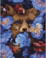 Opakowanie Malowanie po numerach - Lis w kwiatach 40x50cm