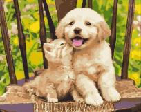 Opakowanie Malowanie po numerach Małe przyjaciele