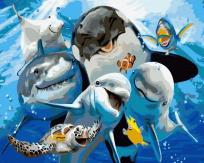 Opakowanie Malowanie po numerach - Morska rodzina 40x50cm