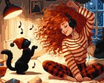 Opakowanie Malowanie po numerach - Muzyka 40x50cm