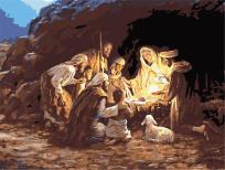 Opakowanie Malowanie po numerach - Narodziny 40x50 rama