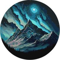 Opakowanie Malowanie po numerach - Nocna poświata 33cm