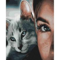 Opakowanie Malowanie po numerach - Oczy kota 40x50cm