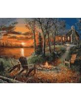 Opakowanie Malowanie po numerach - Ognisko 40x50cm