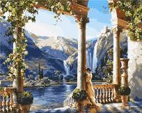 Opakowanie Malowanie po numerach - Ogródek w górach 40x50cm