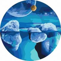 Opakowanie Malowanie po numerach okrągłe - Kosmos lodowców 40