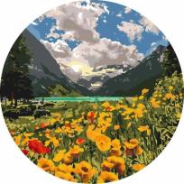 Opakowanie Malowanie po numerach okrągłe - Majestatyczne Alpy