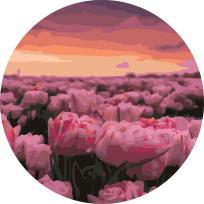 Opakowanie Malowanie po numerach okrągłe - Pole tulipanów 40