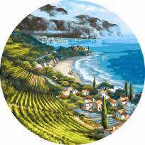 Opakowanie Malowanie po numerach okrągłe - Wieś Nadmorska 40