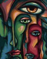 Opakowanie Malowanie po numerach - Osoby w abstrakcji 40x50cm