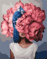 Opakowanie Malowanie po numerach - Piwonie i koliber 40x50cm