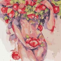 Opakowanie Malowanie po numerach - Pokusa jabłkowa 40x40cm