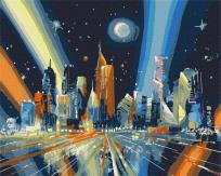 Opakowanie Malowanie po numerach - Promienie metropolii 40x50
