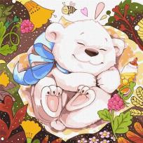 Opakowanie Malowanie po numerach - Puszysty maluch 30x30cm