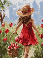 Opakowanie Malowanie po numerach - Radość kwiatów 30x40cm