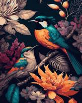 Opakowanie Malowanie po numerach Rajski ogród