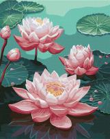 Opakowanie Malowanie po numerach - Różowe lilie 40x50cm