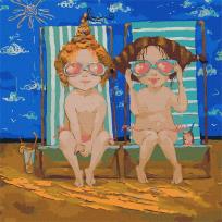 Opakowanie Malowanie po numerach - Różowe okulary 40x40