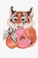 Opakowanie Malowanie po numerach - Słodki pączek 25x40cm